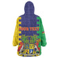Personalised Republique de Maurice Kid Wearable Blanket Hoodie Stella Clavisque Maris Indici