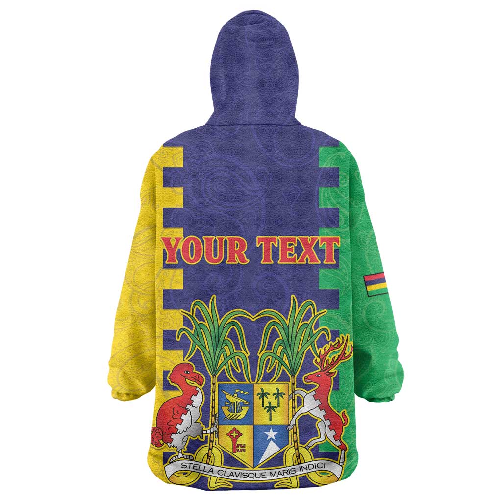Personalised Republique de Maurice Kid Wearable Blanket Hoodie Stella Clavisque Maris Indici