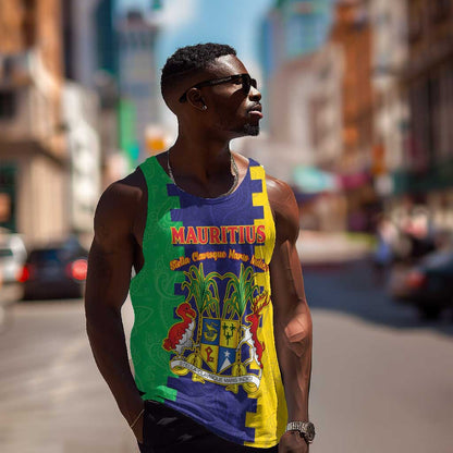 Personalised Republique de Maurice Men Tank Top Stella Clavisque Maris Indici