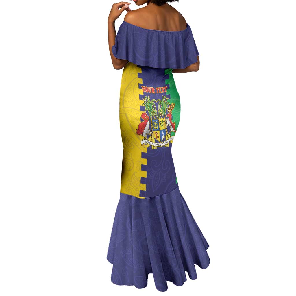 Personalised Republique de Maurice Mermaid Dress Stella Clavisque Maris Indici