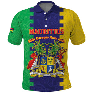 Personalised Republique de Maurice Polo Shirt Stella Clavisque Maris Indici