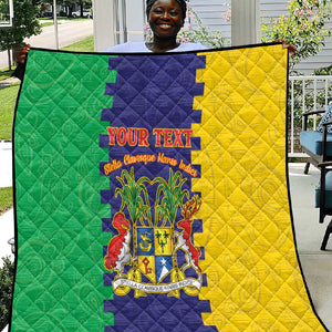Personalised Republique de Maurice Quilt Stella Clavisque Maris Indici