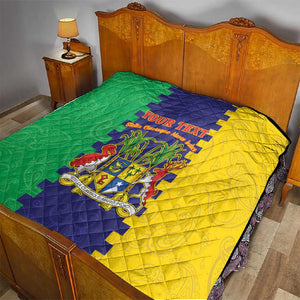 Personalised Republique de Maurice Quilt Stella Clavisque Maris Indici