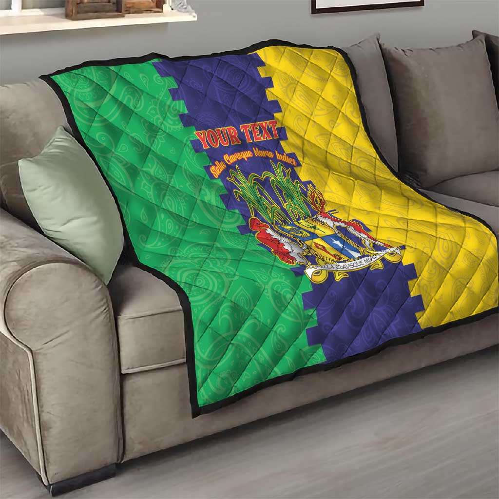 Personalised Republique de Maurice Quilt Stella Clavisque Maris Indici