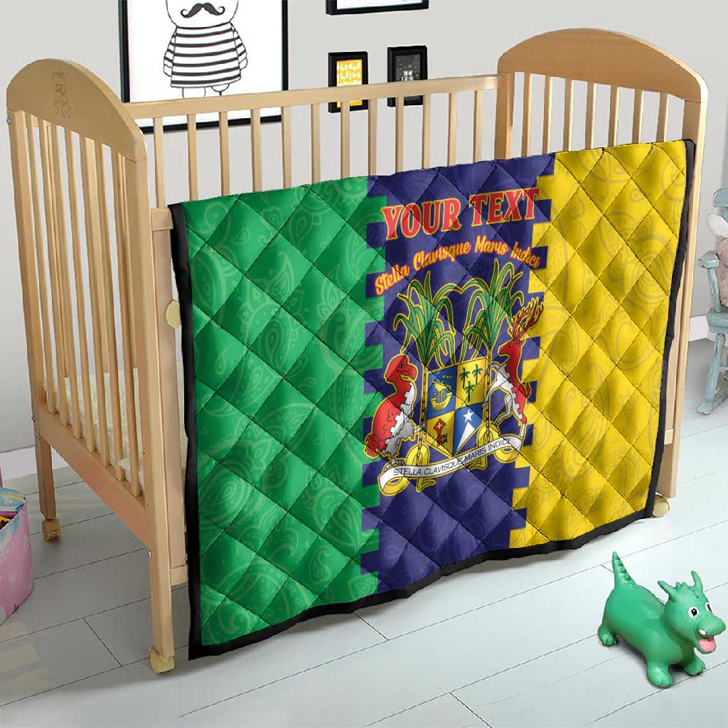 Personalised Republique de Maurice Quilt Stella Clavisque Maris Indici