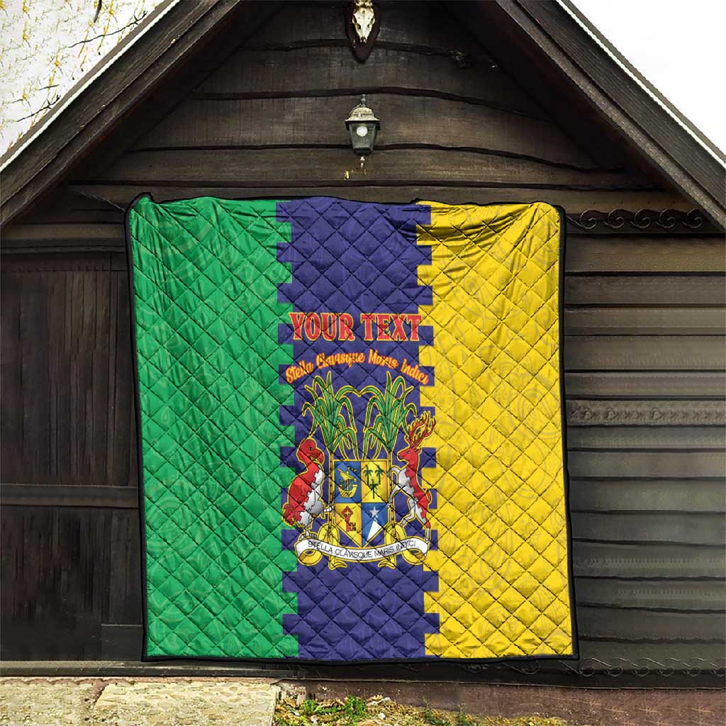 Personalised Republique de Maurice Quilt Stella Clavisque Maris Indici
