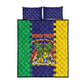 Personalised Republique de Maurice Quilt Bed Set Stella Clavisque Maris Indici