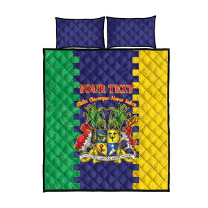 Personalised Republique de Maurice Quilt Bed Set Stella Clavisque Maris Indici