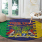 Personalised Republique de Maurice Round Carpet Stella Clavisque Maris Indici