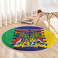 Personalised Republique de Maurice Round Carpet Stella Clavisque Maris Indici