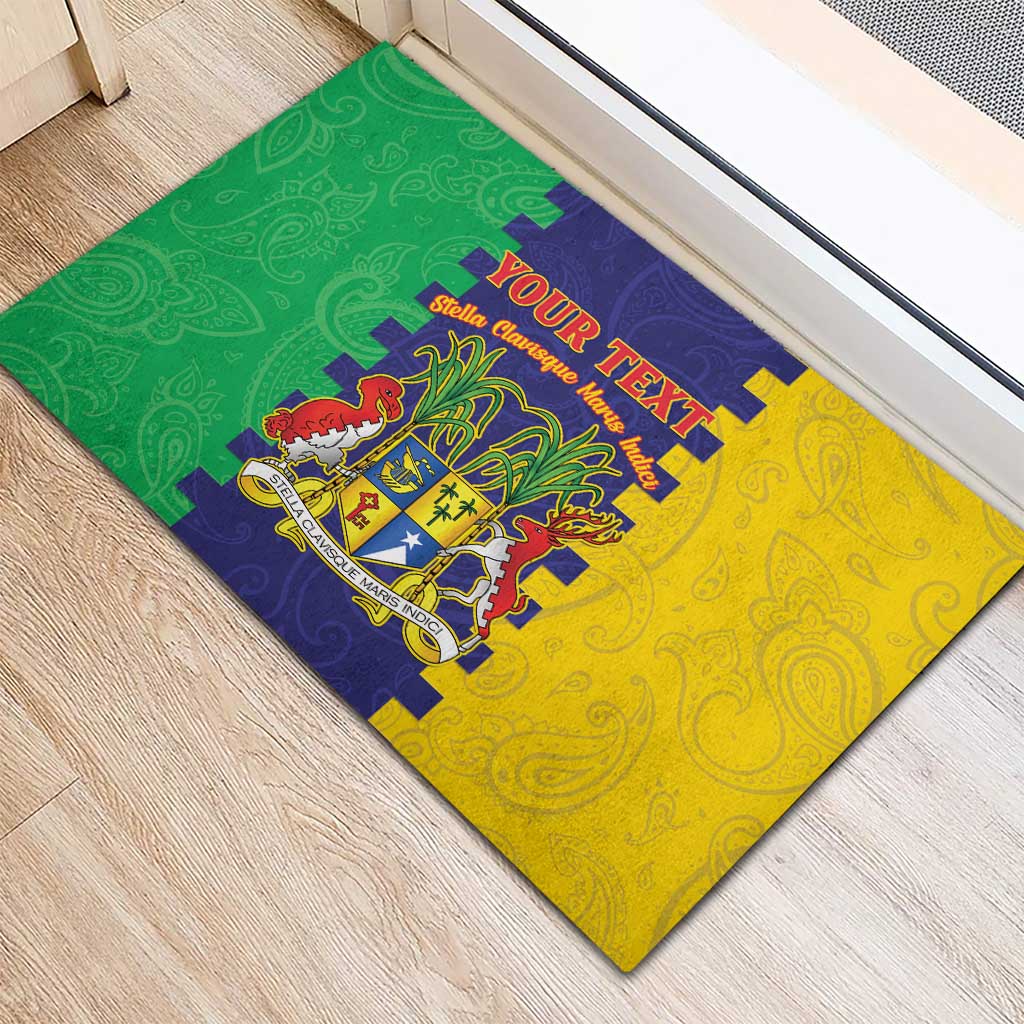 Personalised Republique de Maurice Rubber Doormat Stella Clavisque Maris Indici