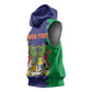 Personalised Republique de Maurice Sleeveless Hoodie Stella Clavisque Maris Indici - African Pride