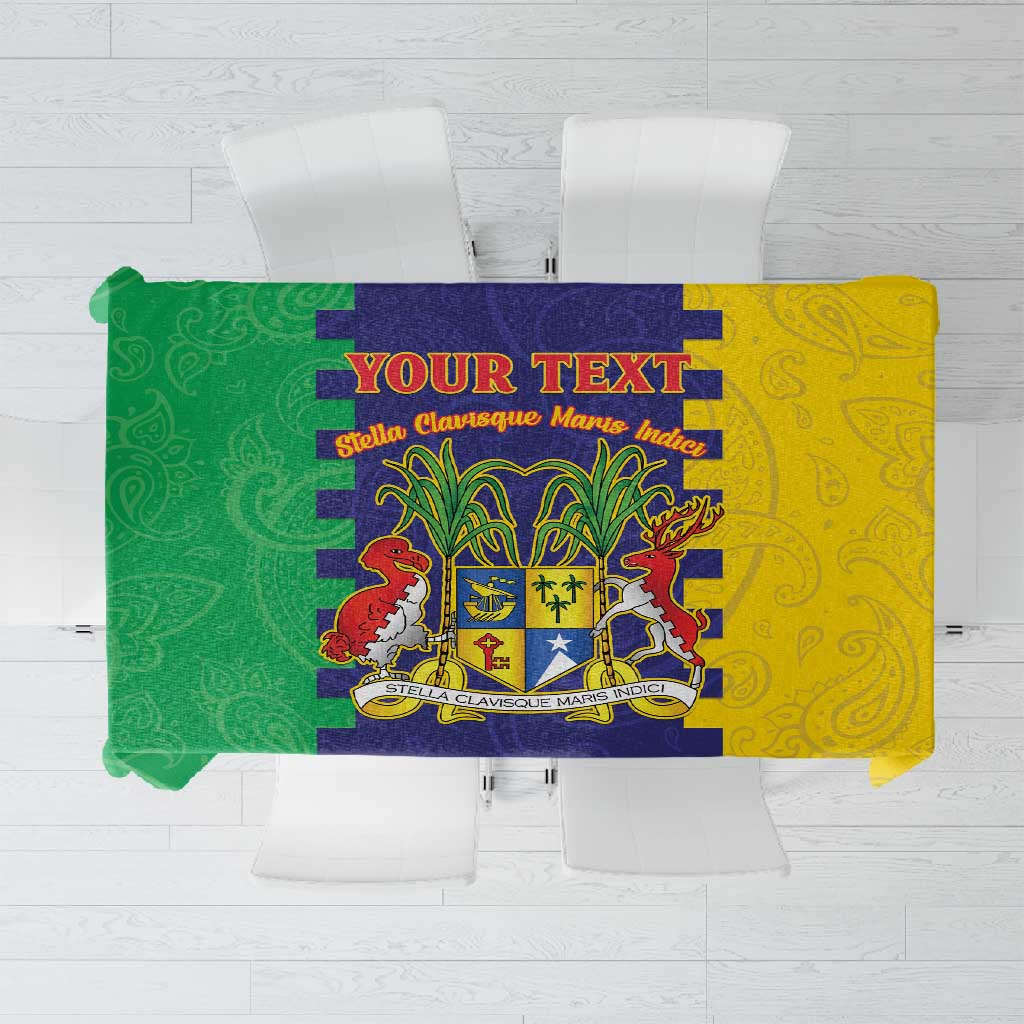 Personalised Republique de Maurice Tablecloth Stella Clavisque Maris Indici