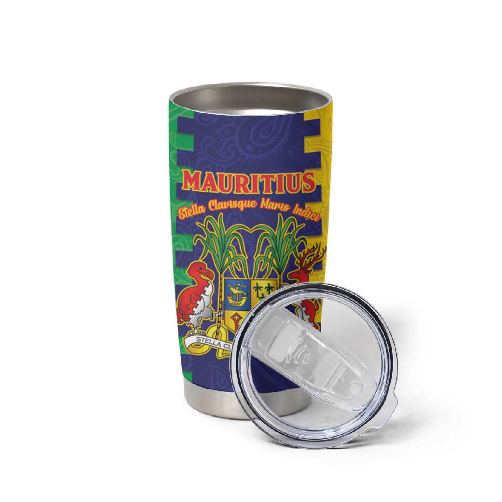 Personalised Republique de Maurice Tumbler Cup Stella Clavisque Maris Indici
