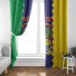 Personalised Republique de Maurice Window Curtain Stella Clavisque Maris Indici