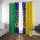Personalised Republique de Maurice Window Curtain Stella Clavisque Maris Indici