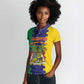 Personalised Republique de Maurice Women Polo Shirt Stella Clavisque Maris Indici