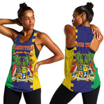 Personalised Republique de Maurice Women Racerback Tank Stella Clavisque Maris Indici