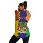 Personalised Republique de Maurice Women Racerback Tank Stella Clavisque Maris Indici