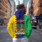 Personalised Republique de Maurice Zip Hoodie Stella Clavisque Maris Indici