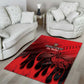 Personalised Mauritius Football Area Rug Go Les Dodos Go