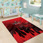 Personalised Mauritius Football Area Rug Go Les Dodos Go