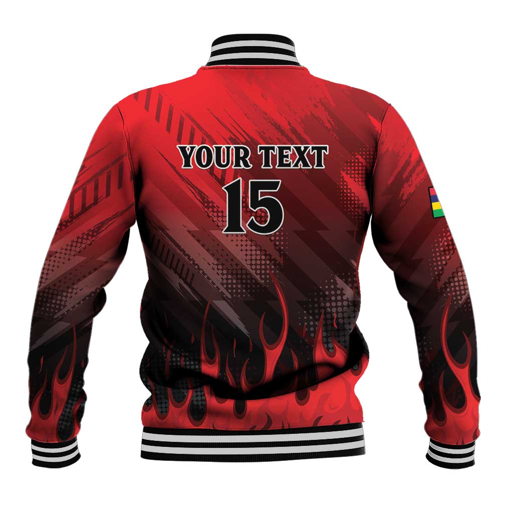 Personalised Mauritius Football Baseball Jacket Go Les Dodos Go