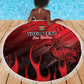 Personalised Mauritius Football Beach Blanket Go Les Dodos Go