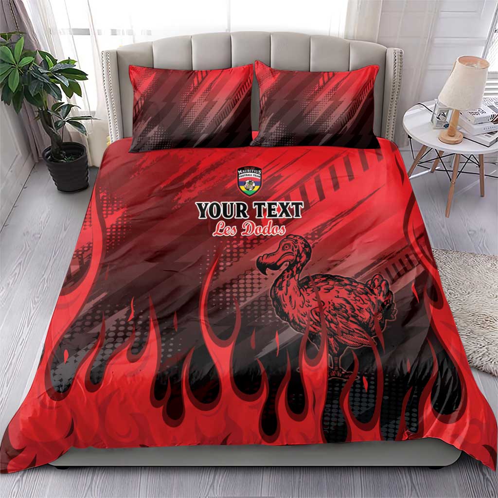 Personalised Mauritius Football Bedding Set Go Les Dodos Go