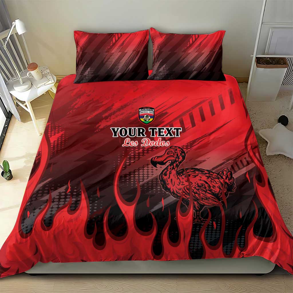 Personalised Mauritius Football Bedding Set Go Les Dodos Go