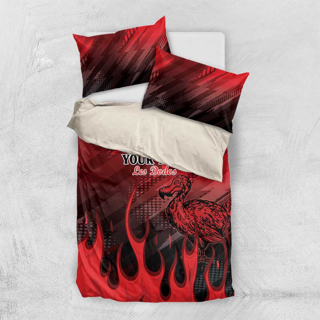 Personalised Mauritius Football Bedding Set Go Les Dodos Go
