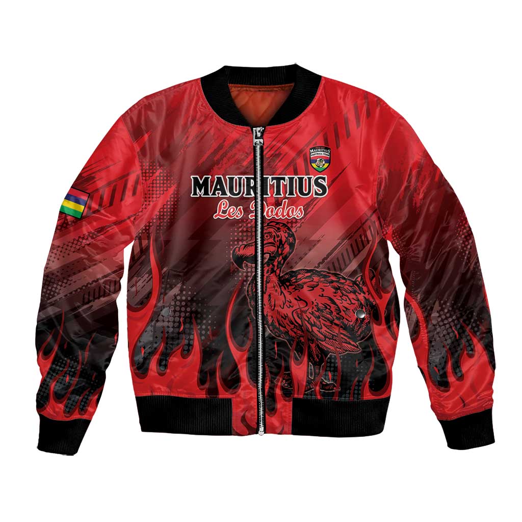 Personalised Mauritius Football Bomber Jacket Go Les Dodos Go