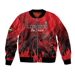 Personalised Mauritius Football Bomber Jacket Go Les Dodos Go