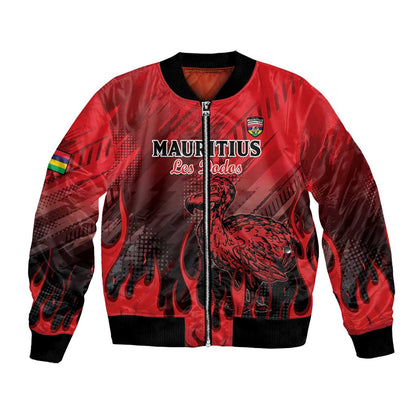 Personalised Mauritius Football Bomber Jacket Go Les Dodos Go
