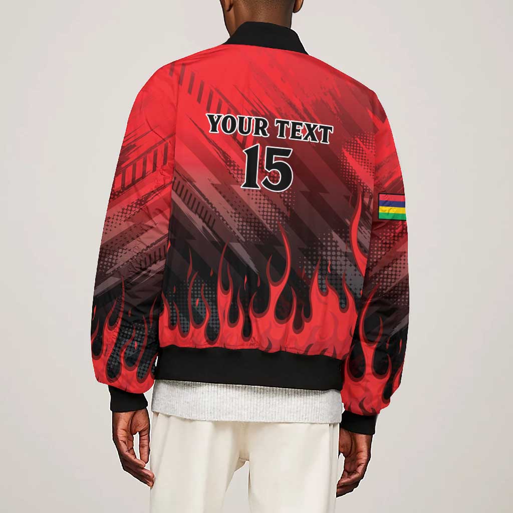 Personalised Mauritius Football Bomber Jacket Go Les Dodos Go