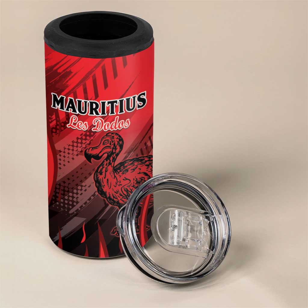 Personalised Mauritius Football 4 in 1 Can Cooler Tumbler Go Les Dodos Go