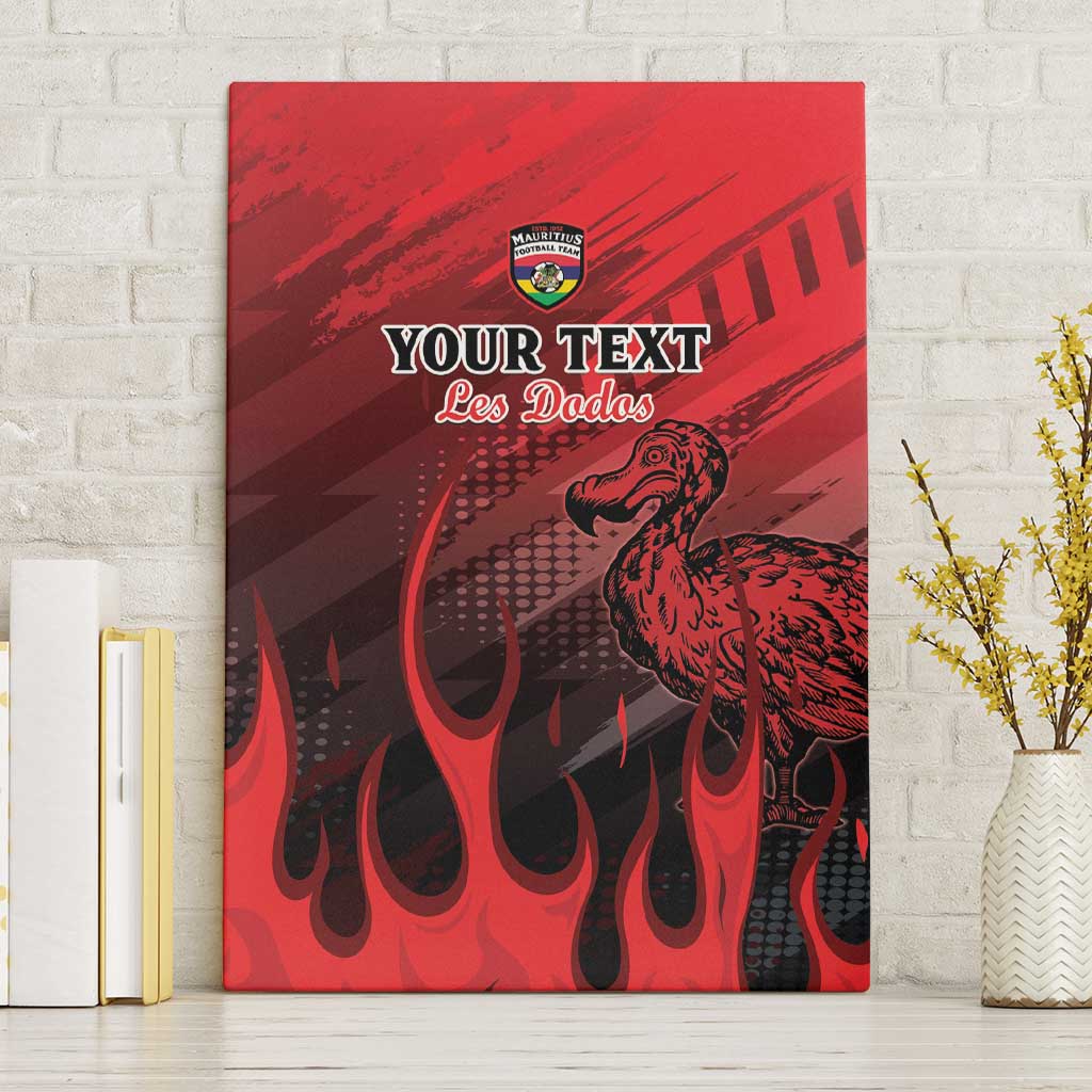 Personalised Mauritius Football Canvas Wall Art Go Les Dodos Go