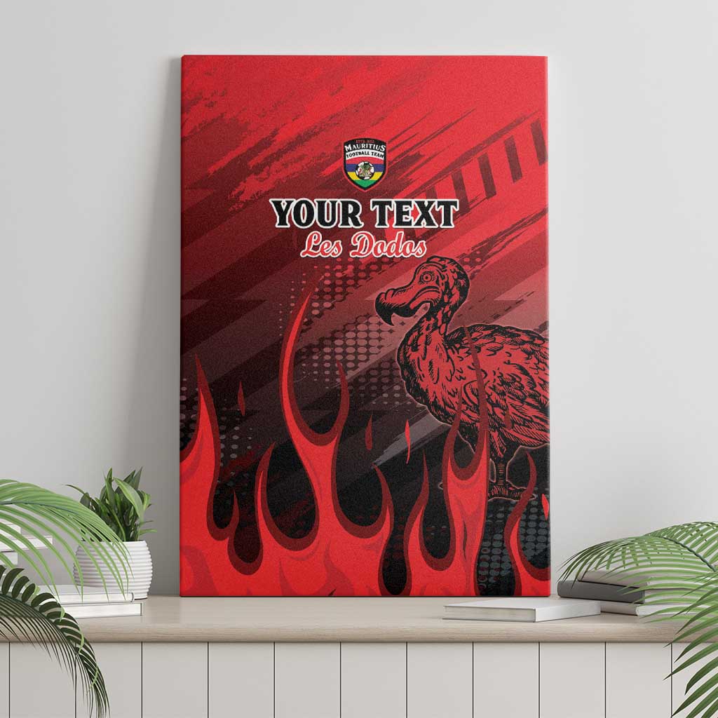 Personalised Mauritius Football Canvas Wall Art Go Les Dodos Go