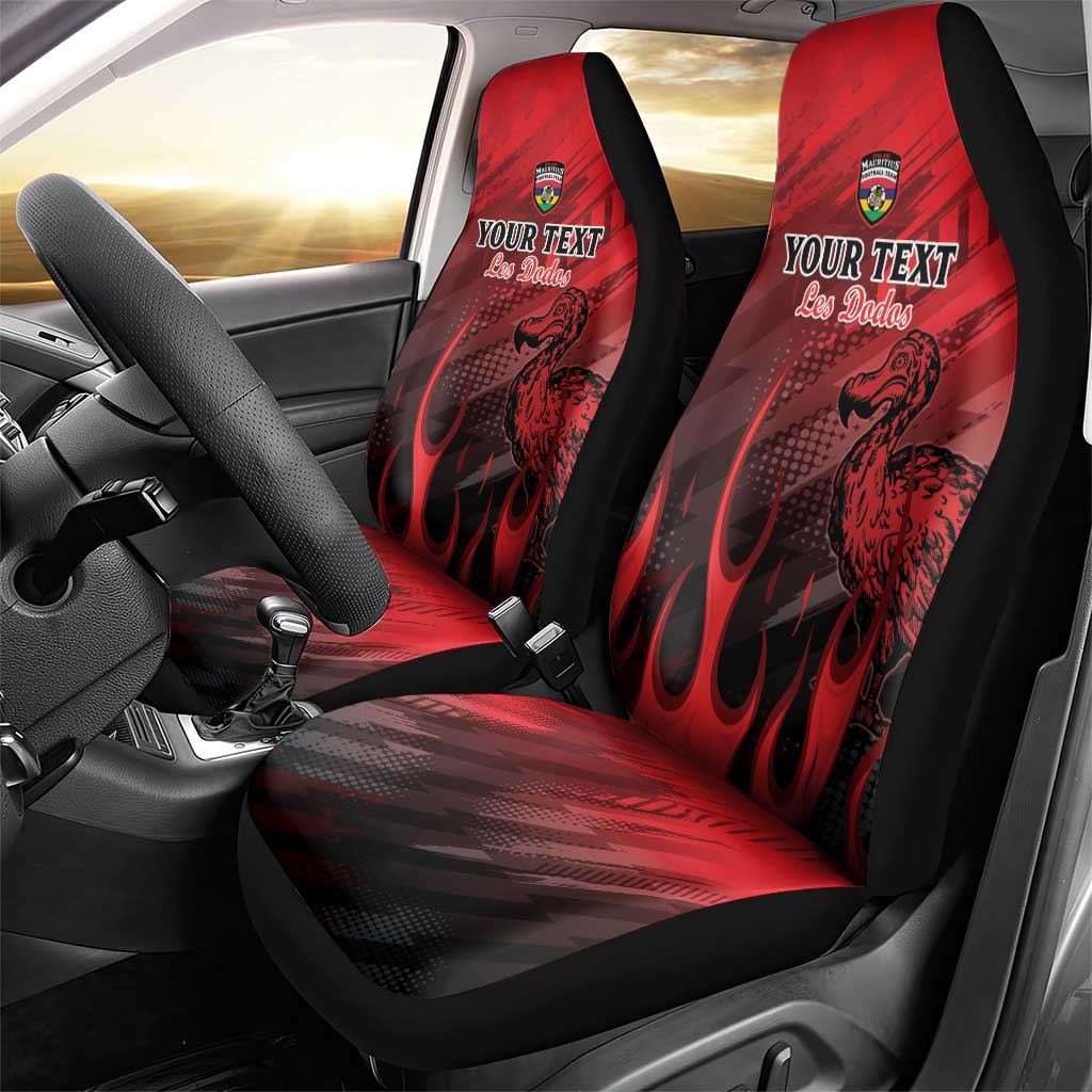 Personalised Mauritius Football Car Seat Cover Go Les Dodos Go