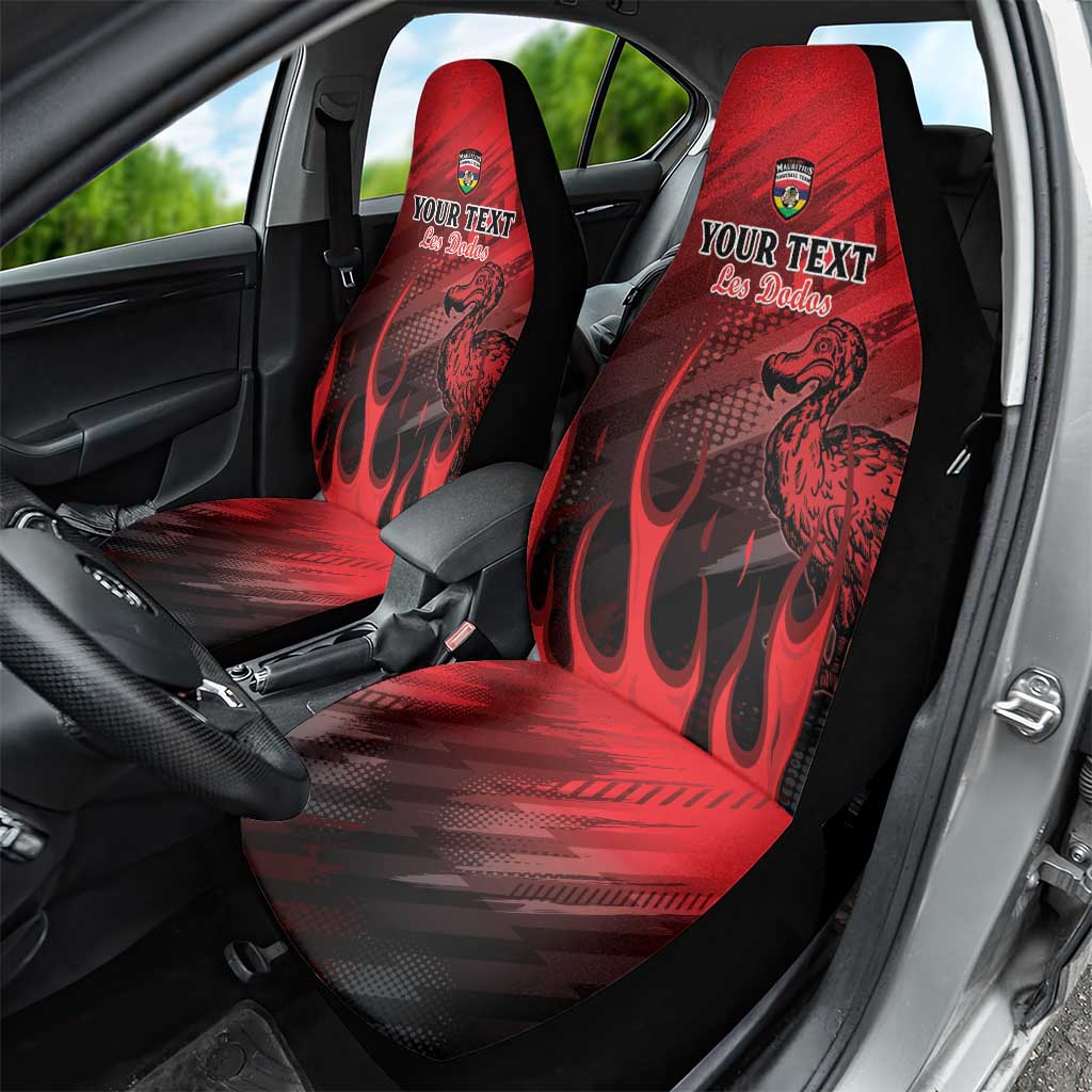 Personalised Mauritius Football Car Seat Cover Go Les Dodos Go