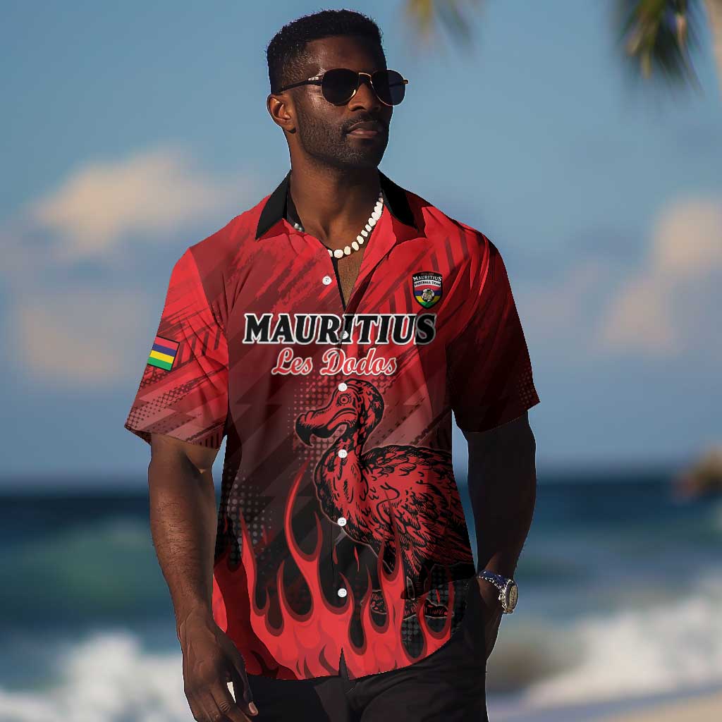 Personalised Mauritius Football Hawaiian Shirt Go Les Dodos Go