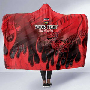 Personalised Mauritius Football Hooded Blanket Go Les Dodos Go