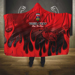 Personalised Mauritius Football Hooded Blanket Go Les Dodos Go