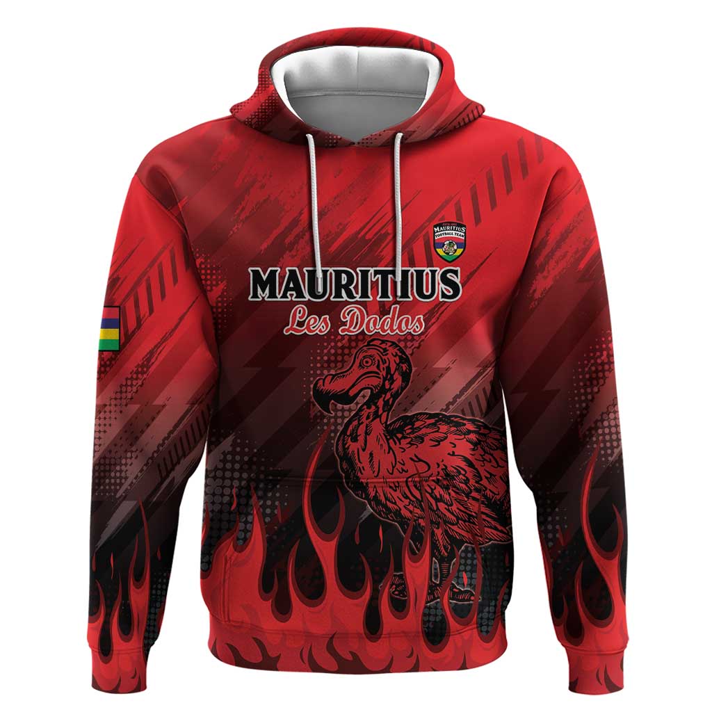 Personalised Mauritius Football Hoodie Go Les Dodos Go