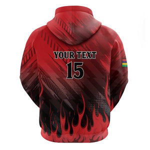 Personalised Mauritius Football Hoodie Go Les Dodos Go