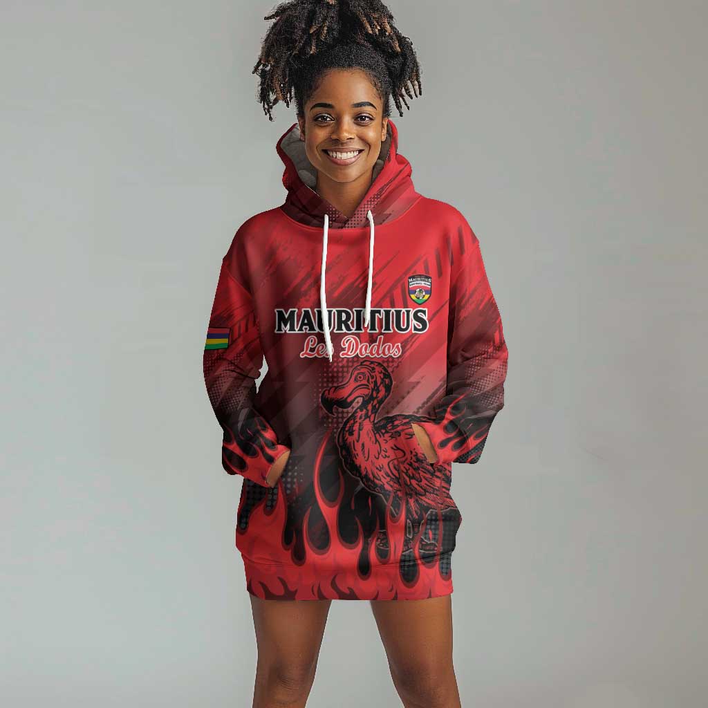 Personalised Mauritius Football Hoodie Dress Go Les Dodos Go