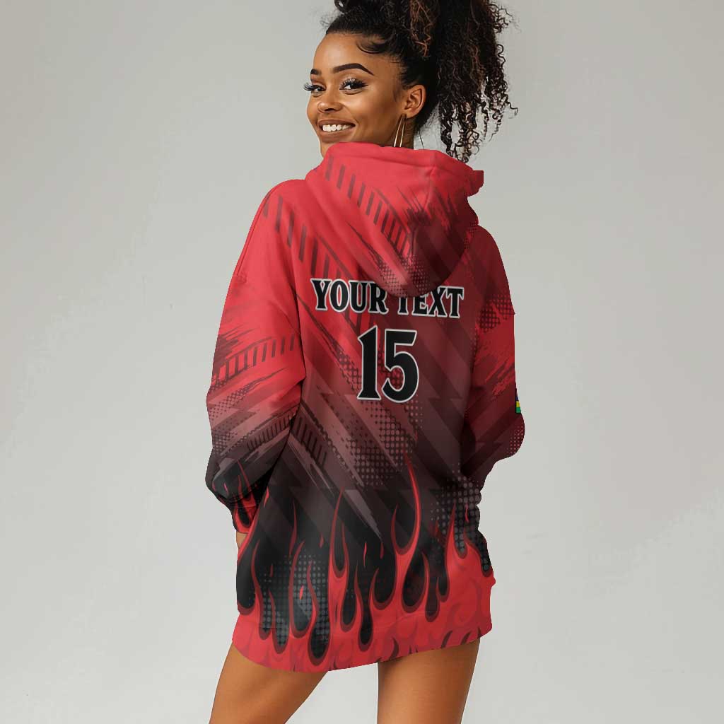 Personalised Mauritius Football Hoodie Dress Go Les Dodos Go