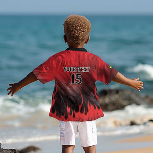 Personalised Mauritius Football Kid Hawaiian Shirt Go Les Dodos Go
