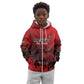 Personalised Mauritius Football Kid Hoodie Go Les Dodos Go