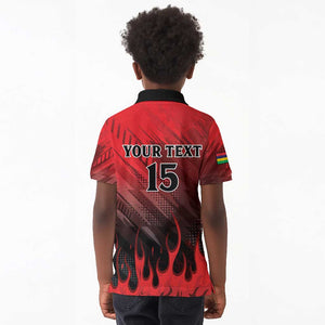 Personalised Mauritius Football Kid Polo Shirt Go Les Dodos Go